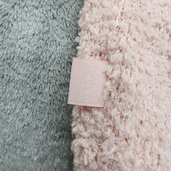 NEW Calvin Klein Top Womens L Pink CK One Plush Lounge Tank Baby Terry Crop Logo - Picture 5 of 13